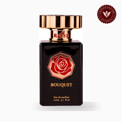 Maison Asrar Rosé Bouquet 100ml perfume bottle view | Vanity Vibes Pakistan