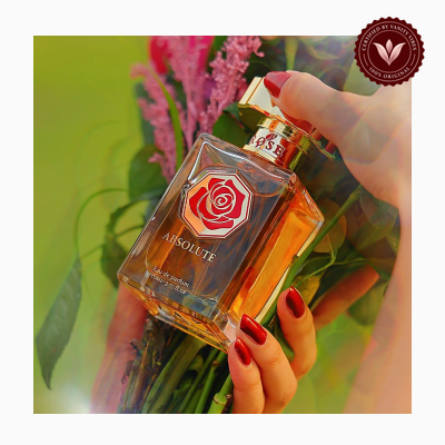 Maison Asrar Rose Absolute 100ml perfume alternate product view | Vanity Vibes Pakistan