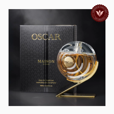 Maison Asrar Oscar 100ml perfume bottle and box | Vanity Vibes Pakistan