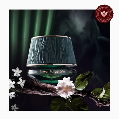 Maison Asrar Never Forget Me perfume alternate product view | Vanity Vibes Pakistan
