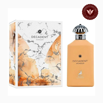 Maison Alhambra Decadent Wonder 100ml perfume package and bottle | Vanity Vibes Pakistan