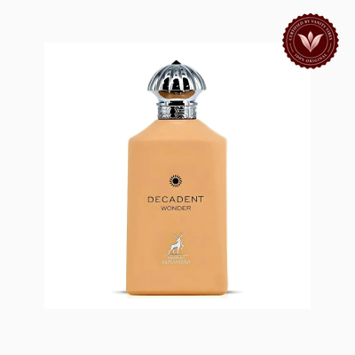 Maison Alhambra Decadent Wonder 100ml perfume bottle view | Vanity Vibes Pakistan