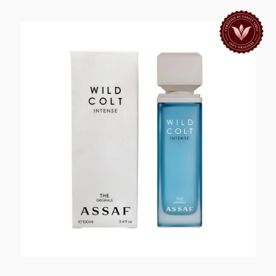 Assaf Wild Colt Intense 100ml perfume package and bottle | Vanity Vibes Pakistan