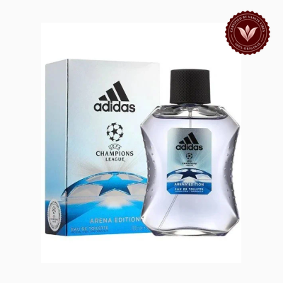 Adidas UEFA Champions League Arena Edition 100ml perfume package and bottle | Vanity Vibes Pakistan