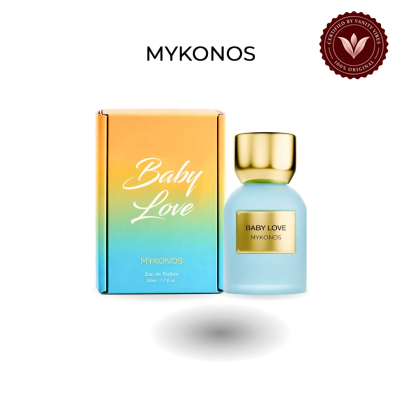 Mykonos Baby Love 50ml bottle and box | Vanity Vibes Pakistan