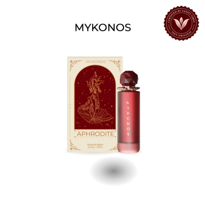 Mykonos Aphrodite 50ml bottle and box | Vanity Vibes Pakistan