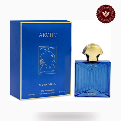 Gulf Orchid ARCTIC box and bottle photo | Vanity Vibes Pakistan