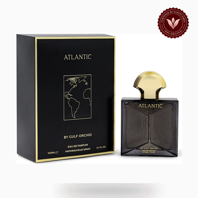 Gulf Orchid ATLANTIC box and bottle photo | Vanity Vibes Pakistan