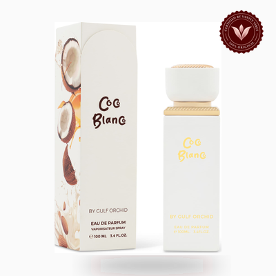 Gulf Orchid COCO BLANCO box and bottle photo | Vanity Vibes Pakistan