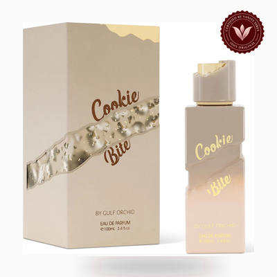 Gulf Orchid COOKIE BITE box and bottle photo | Vanity Vibes Pakistan