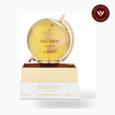 Maison Asrar DUBAI LONDON bottle photo | Vanity Vibes Pakistan