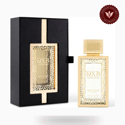 Maison Asrar DXB JUMEIRAH box and bottle photo | Vanity Vibes Pakistan