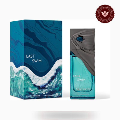 Maison Asrar Maison Asrar LAST SWIM box and bottle photo | Vanity Vibes Pakistan