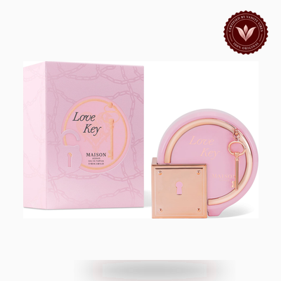 Maison Asrar Maison Asrar LOVE KEY box and bottle photo | Vanity Vibes Pakistan