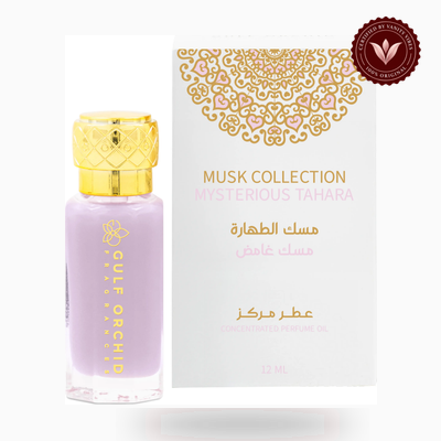 Gulf Orchid Mysterious Tahara box and bottle photo | Vanity Vibes Pakistan