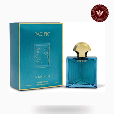 Gulf Orchid Pacific box and bottle photo | Vanity Vibes Pakistan