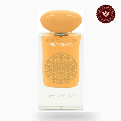 Gulf Orchid Piña Colada Musk box and bottle photo | Vanity Vibes Pakistan