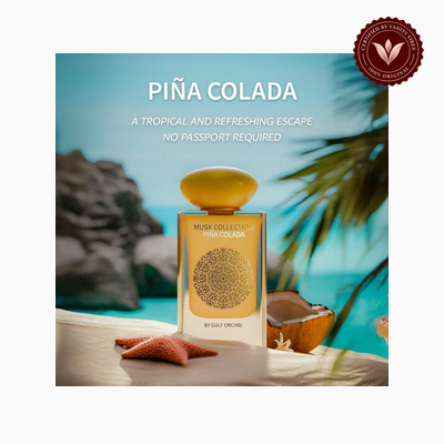 Gulf Orchid Piña Colada Musk bottle photo | Vanity Vibes Pakistan