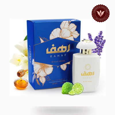 Gulf Orchid Rahaf box and bottle photo | Vanity Vibes Pakistan