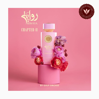 Gulf Orchid Riwaya Chapter II box and bottle photo | Vanity Vibes Pakistan