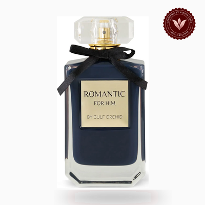 Gulf Orchid Romantic For Him box and bottle photo | Vanity Vibes Pakistan