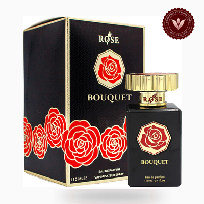 Maison Asrar Rosé Bouquet box and bottle photo | Vanity Vibes Pakistan