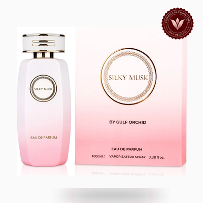 Gulf Orchid Silky Musk box and product photo | Vanity Vibes Pakistan