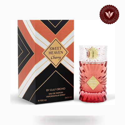Gulf Orchid Gulf Orchid SWEET HEAVEN CHERRY box and bottle or set view | Vanity Vibes Pakistan