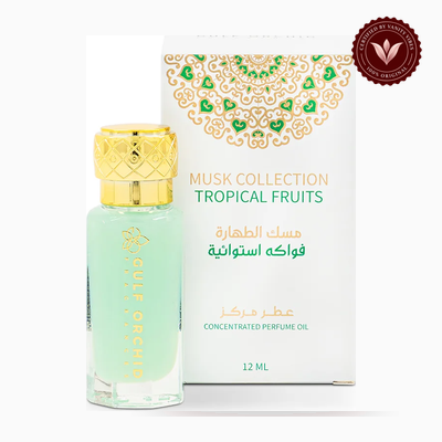 Gulf Orchid Tropical Fruits Musk Tahara Oil 12ml box and bottle | Vanity Vibes Pakistan
