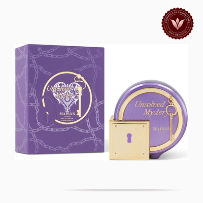 Maison Asrar Unsolved Mystery box and bottle | Vanity Vibes Pakistan