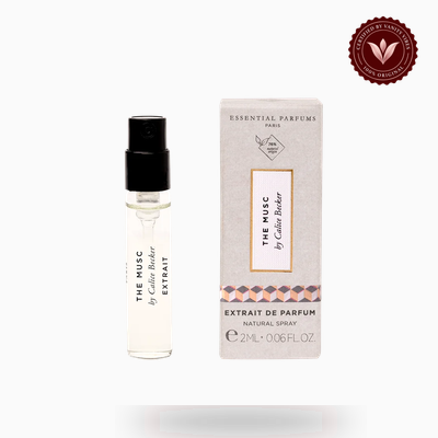Essential Parfums The Musc 2ml perfume official sample vial and card view | Vanity Vibes Pakistan