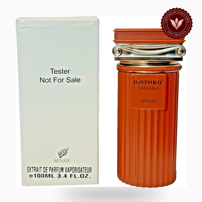 Afnan Historic Sahara 100ml perfume box and bottle view | Vanity Vibes Pakistan