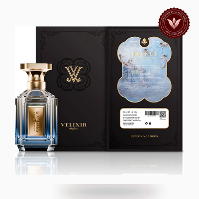 Velixir Parfums Uranus 100ml perfume box and bottle view | Vanity Vibes Pakistan