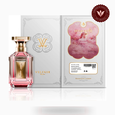 Velixir Parfums Aphrodite 100ml perfume box and bottle | Vanity Vibes Pakistan