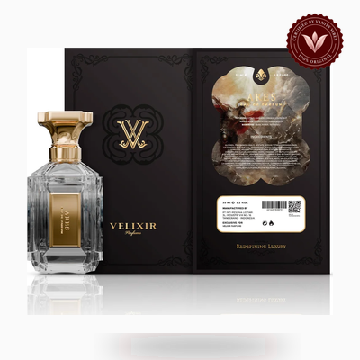 Velixir Parfums Ares 100ml perfume box and bottle | Vanity Vibes Pakistan