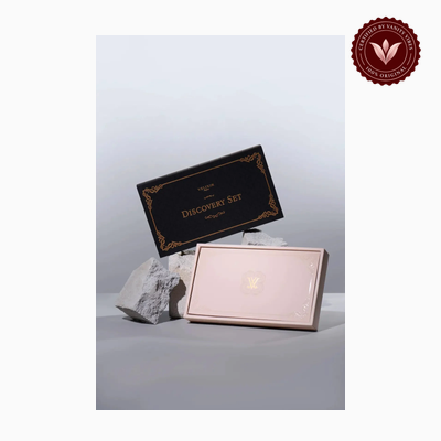 Velixir Parfums Nights Discovery Set Five 2ml miniatures perfume box and bottle | Vanity Vibes Pakistan