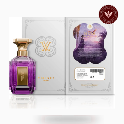 Velixir Parfums Hera 100ml perfume box and bottle | Vanity Vibes Pakistan
