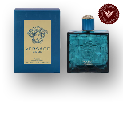 Versace Eros Parfum 100ml box and bottle | Vanity Vibes Pakistan