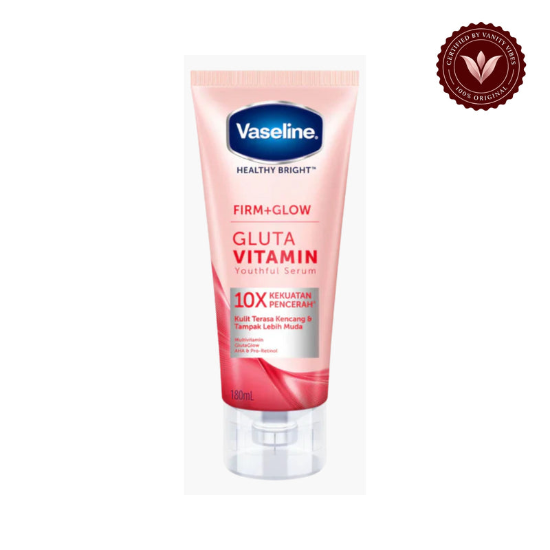 Vaseline Healthy Bright Firm+Glow Gluta Vitamin Youthful Serum 180ml — centered front product image