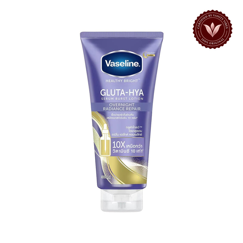 Vaseline Gluta-Hya Serum Burst Lotion Over Night Radiance Repair 300ml — centered front product image