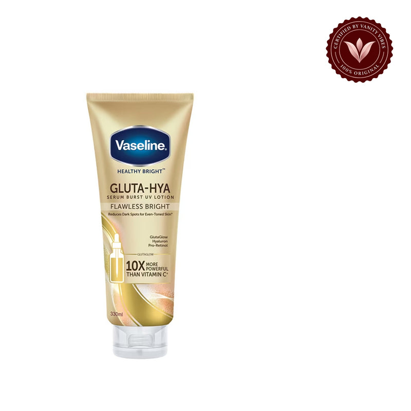 VASELINE GLUTA HYA FLAWLESS BRIGHT LOTION 330ml — centered front product image