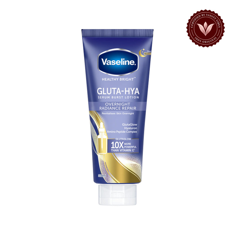 Vaseline Gluta-Hya Serum Burst Lotion Healthy Bright Overnight Radiance Repair 200ml — centered front product image