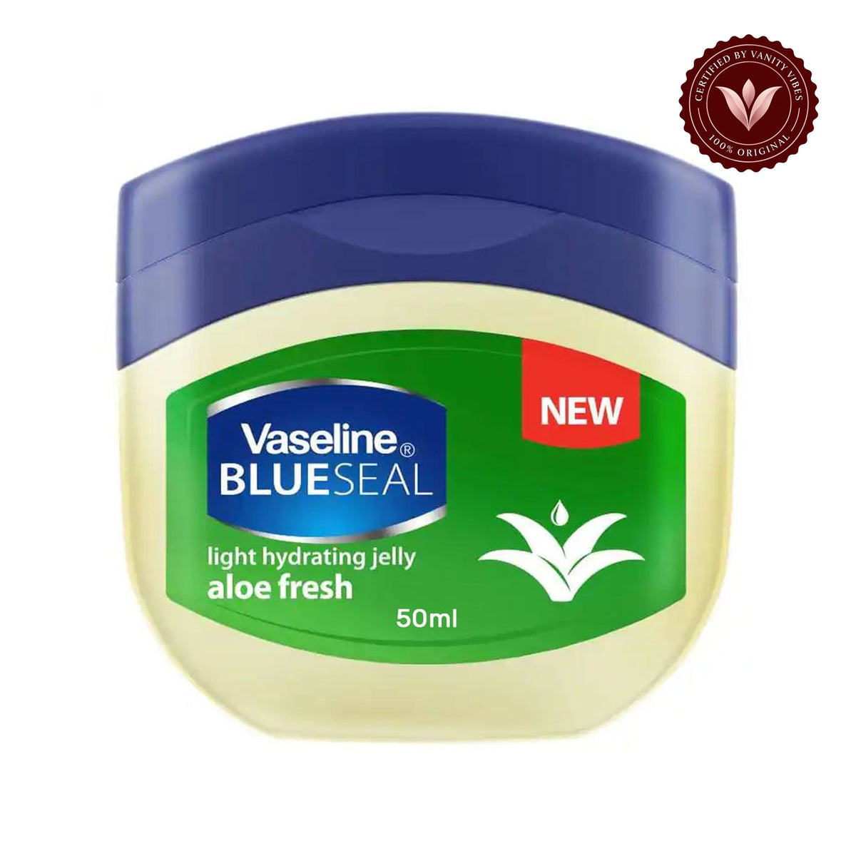 Vaseline Blue Seal Aloe Fresh Light Hydrating Petroleum Jelly 50ml — centered front product image