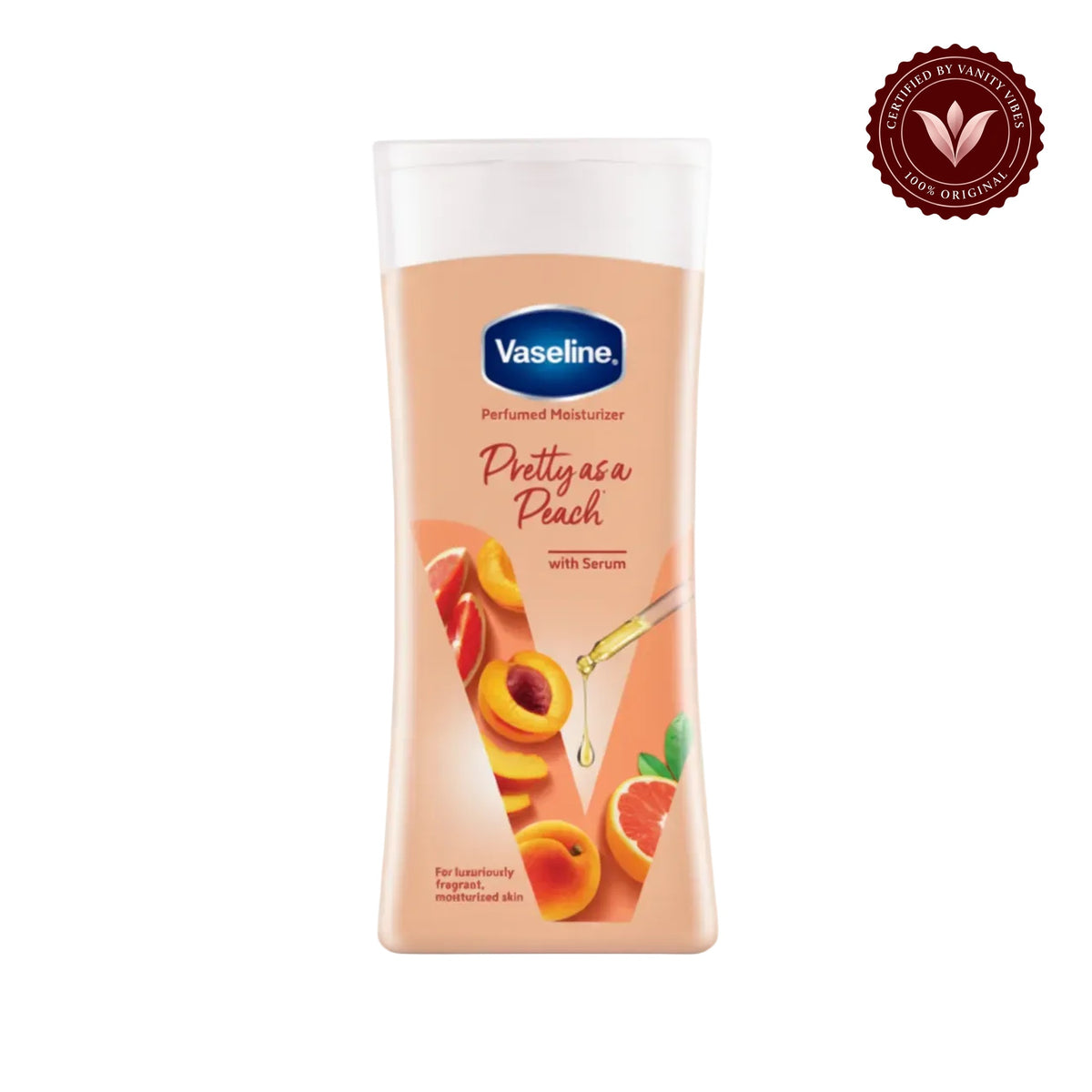 Vaseline Pretty As A Peach Perfumed Moisturizer 100ml — centered front product image