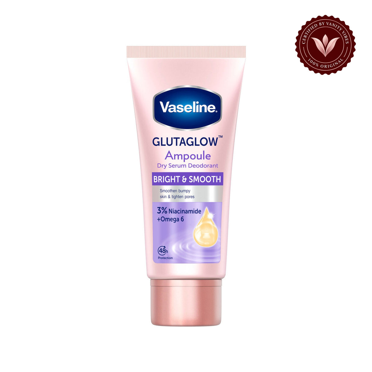 Vaseline GlutaGlow Ampoule Dry Serum Deodorant Bright & Smooth 3% Niacinamide + Omega 6 45ml — alternate product image