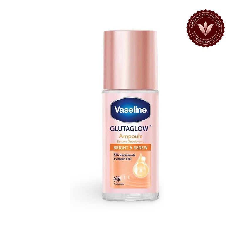 Vaseline Glutaglow Ampoule Serum Deodorant Bright & Renew 48h Protection 45ml — centered front product image
