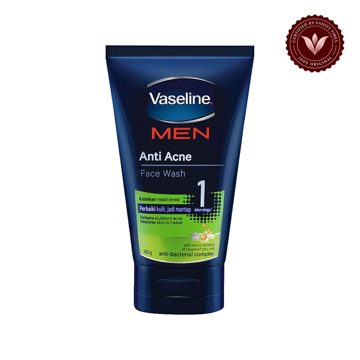 Vaseline Men Anti-Acne Face Wash 100g - Deep Cleansing for Acne-Prone Skin — alternate product image