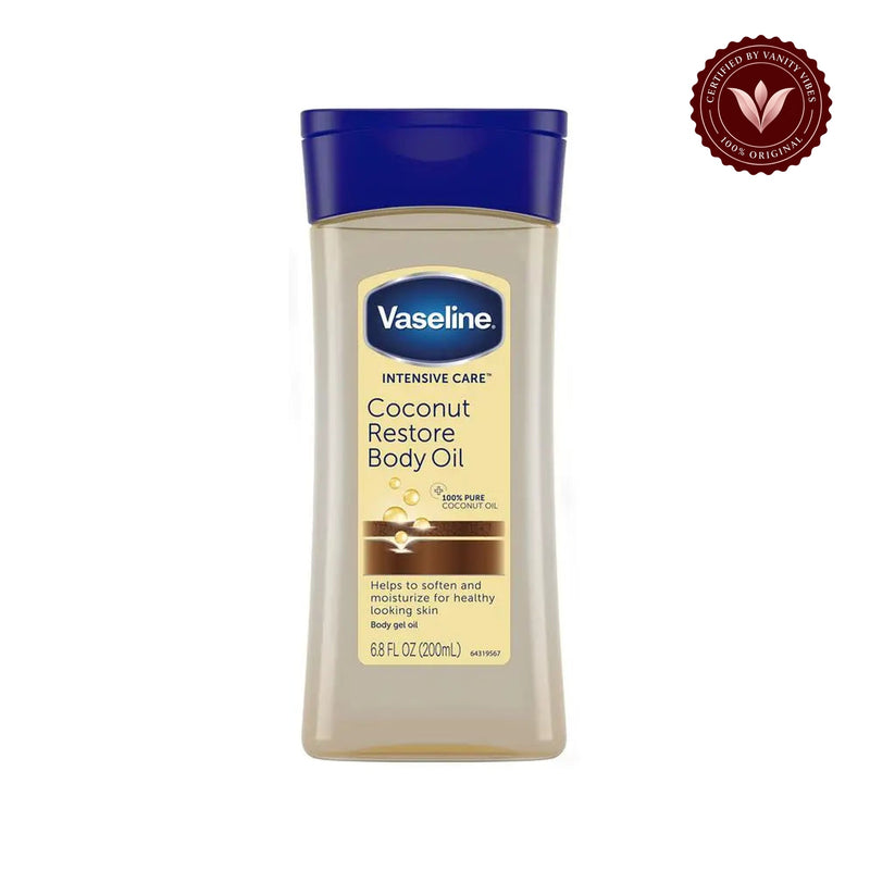 Vaseline Intensive Care Coconut Restore Body Oil 200ml - Nourishing Body Oil for Dry Skin, Deep Moisture Care, Soft Smooth Skin & Coconut Hydration Support — alternate product image