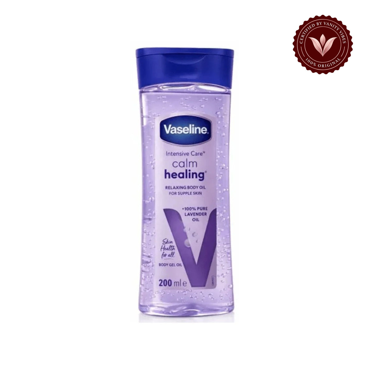 Vaseline Intensive Care Calm Healing Body Oil 200ml - Nourishing Body Oil for Soft Supple Skin, Deep Moisture Care, Smooth Skin Feel & Relaxing Daily Hydration — alternate product image