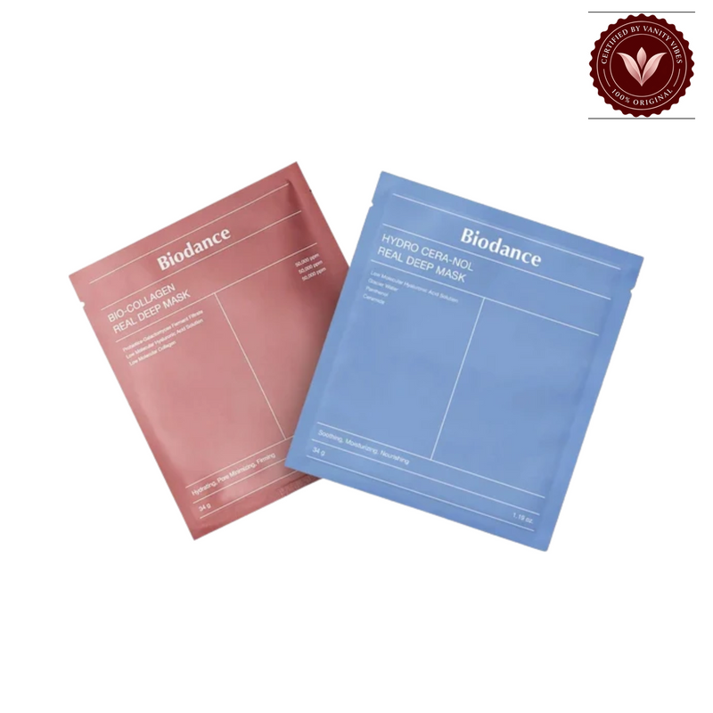 Biodance Viral Real Deep Mask Set – Pack of 2 on a clean white background with Vanity Vibes badge